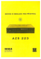 Tesla AZS 223 - Navod k obsluze+Schemy 